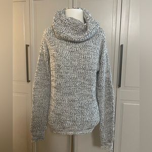 Madison Lily black & white cowl neck sweater